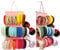 JOYMOMO Hanging Headband Holder for Girls, Felt Headband Organizer Storage Holder - Pink