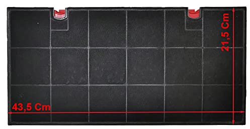 JCSPARES® - Filtro a carboni attivi TYPE 150 antiodori 43,5 x 21,5 Cm per cappa cucina F00171/S compatibile con Rex Electrolux, Whirlpool, elic, Bauknecht, compatibile Bosch, Neff ed altre