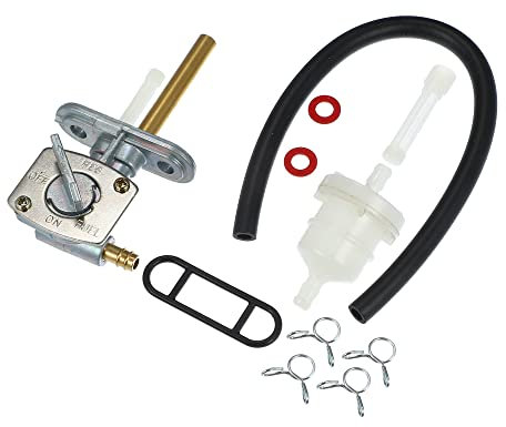 A ABSOPRO 1 Juego ATV Combustible Gas Tanque Grifo Válvula con Palanca Tornillo para Yamaha