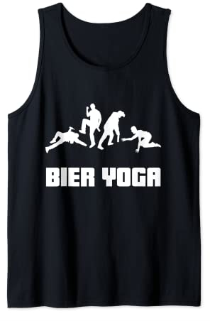 Bier Yoga Saufen Voll Spiel Malle JGA lustiges Sauf Tank Top