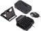 One Hand Gaming Keyboard and Mouse Combo, Wired RGB LED Backlit Gaming Keyboard and Mouse Set Adapter Converter for Android and IOS, with Phone Holder