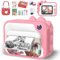 Ushining Appareil Photo Enfant Instantané, 2,4 1080P Appareil Photo Enfant Impression avec Papier d'impression Carte TF 32 Go Sac Cadeau de Noël Stylo 5 Couleurs, Cadeaux pour Filles de 3 à 12 Ans
