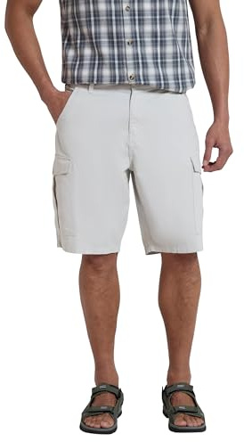 Mountain Warehouse Lakeside Mens 100% Cotton Cargo Shorts Off White W38