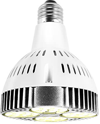Tsadeer E27 Plant Lamp Light Bulb 35W LED Plant Grow Light Full Spectrum Warm White Light for Indoor Garden Greenhouse