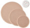 BENECREAT 3 PCS Molde Redondo de Cerámica Molde de Formación de Placa de Cerámica, Tablero de Densidad de Madera, Espacios En Blanco Impresos, Placa de Arcilla Peladora para Corte de Cerámica