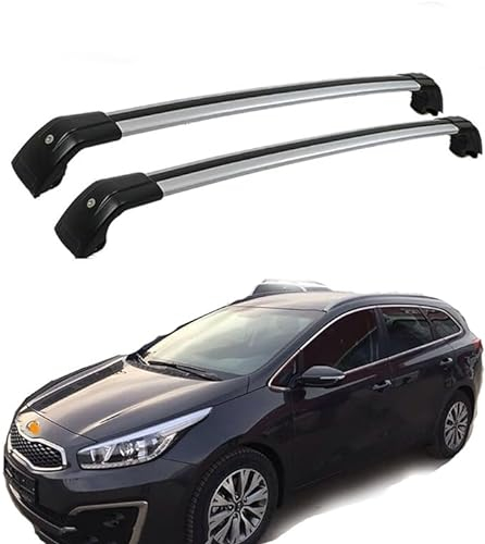 DachträGer FüR Kia Ceed Sport Wagon Ceed SW Immobilien 2012-2019 (JD), DachgepäCkträGer Cargo Dachrelinge Querbalken Zertifiziert Aluminium Geschlossen