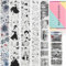 NOTIONSLAND 4 Rolls ästhetisches Washi Tape Set, PET Washi Tape, Multi-Muster dekoratives Washi Tape für Journaling, Bullet Journals, Planer, Kunst für Handwerk