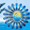 Eiryhope Animiertes Delfin-Windspiel – 30,5 cm 3D-Holografischer Edelstahl, kinetisches Metall-Windspiel, erzeugt magische springende Delfin-Illusion, Outdoor-Garten, Hof-Dekoration, Geschenk für
