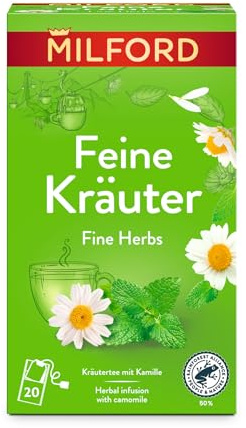 MILFORD Feine Kräuter | Kräutertee mit Kamille | 20 Teebeutel