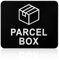 Plimbin Parcel Box Sign Adhesive Acrylic Parcel Box Sticker Deliveries Here Signs, Drop Packages, Mailman, Delivery Driver Notice - No More Lost Packages, Weatherproof (11cm x 9cm)