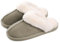 Coswind Hausschuhe Damen Herren Winter Warme Synthetik Lammfell Kunstfell Plüsch Flauschige Fell Weiche Rutschfeste Pantoletten Indoor Outdoor Forest Night 280