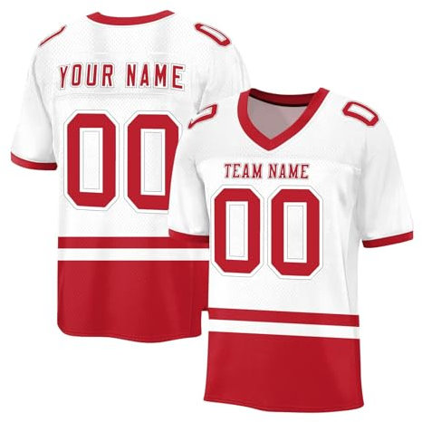 Generisch Personalisiert Herren Sporthemden Individuelles Rugby Trikot Fußball Trikot Schnelltrocknend American Football Trikot Atmungsaktiv T-Shirt Kurzarm Trikot Männer Damen Black Friday Angebote