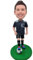 Wackelkopf, ein Junge, der gerne Fußball spielt, generischer Wackelkopf, individuelle personalisierte einzigartige handgefertigte Wackelkopf-Figur, personalisierbar, volle Actionfigur basierend auf