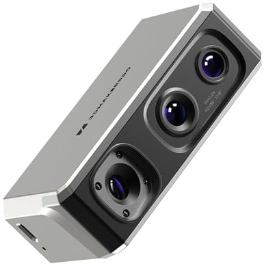 Mavaol hoher Genauigkeit 3D -Scanner, Genauigkeit von 0,01 mm, lebendiger Farb -LED -Blitz für professionelle 3D -Modellierung, Druck und Animation, kompatibel mit Mac und