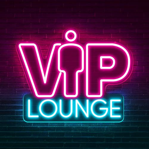 VIP Lounge Neon Schilder Wanddekoration Neon Schilder für Nachtclubs Bar Büro Hotel Nägel Salon Massage Café Lounge Flughafen Schönheitsraum 13 x 10.24IN USB Strom Acryl 5V