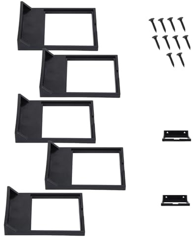 Gosknor 5pcs Support d'Affichage Mural pour Casque Blocs Construction, Étagère Suspendue Solide & Élégante avec Vis pour Toutes Tailles Standard