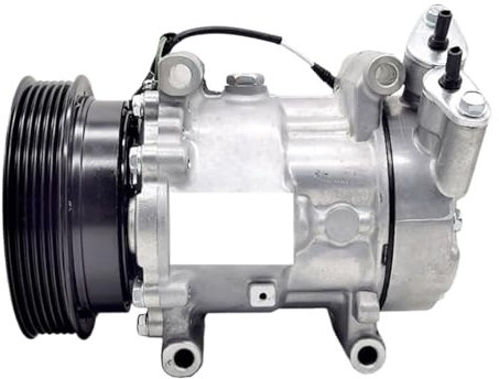Compresseur de climatisation SD6V12 compatible avec Renault Compatible avec MEGANE II SCeNIC II MODUS KANGOO CLIO III TWINGO 8200953359 8200756601 8200578856 8200819568