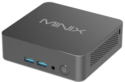 MINIX NUC355 Mini PC, Intel Core 3 N355, 16GB DDR5, 512GB PCIe SSD, Triple 4K Display, WiFi 6, BT5.2, 2.5G LAN, Windows 11 Pro, USB-C/HDMI, for Business, Office, Education & Digital Signage
