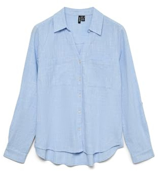 VERO MODA Damen Vmthilde Ls Shirt WVN Noos
