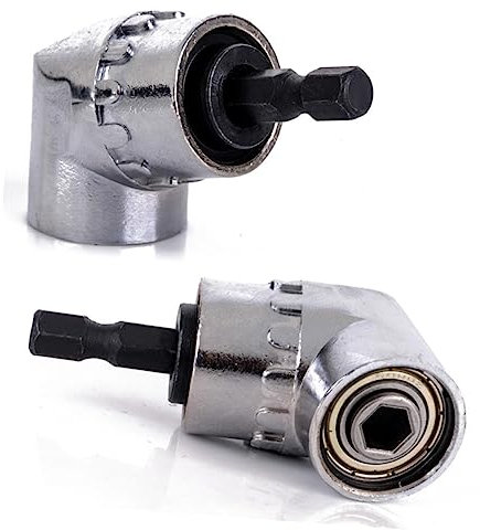 HOMSFOU Cacciavite Angolare con Flangia da Strumento Versatile per Cacciaviti Esagonali Standard e Riparazioni Domestiche