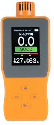 kgasdetektor digitaler NH3 Gasstester Handheld LCD Display 0 100 ppm Monitor für Geflügelbauernschweinehöhe Farm ABS 180 mm