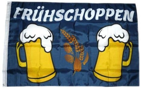 Fahne/Flagge Frühschoppen Bier 90 x 150 cm