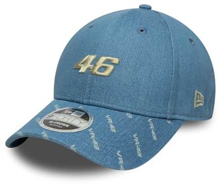 New Era 9FORTY M-Crown Adjustable VR46 Denim Blue Moto GP Cap