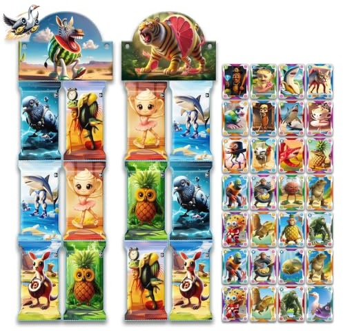 DYIOTF 48 Tarjetas Coleccionables Brainrot Italiano para Niños, Pack de 6 Sobres con Cromos de Animales y Criaturas, Tarjetas Flash Educativas para Desarrollo Cognitivo y Colección de Juegos