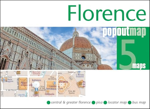 Florence PopOut Map: pocket size, pop up city map of Florence