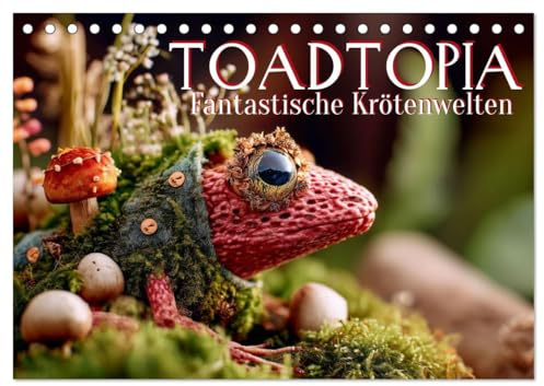 Toadtopia. Fantastische Krötenwelten (Tischkalender 2026 DIN A5 quer), CALVENDO Monatskalender: So detailreich kann nur KI träumen - Lassen Sie sich ... magischen Welt der Kröten. (CALVENDO Kunst)