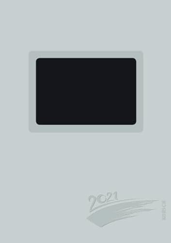 Foto-Malen-Basteln A4 silber gestanzt mit Folienprägung 2021: Fotokalender zum Selbstgestalten. Do-it-yourself Kalender mit festem Fotokarton und edler Folienprägung.