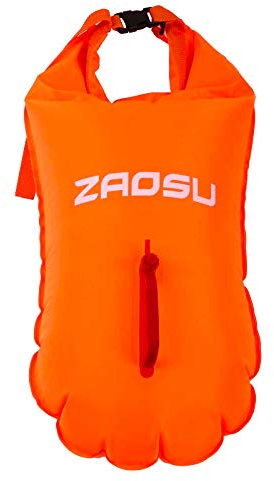 ZAOSU aufblasbare Schwimmboje | Trockensack für Sicherheit beim Freiwasserschwimmen
