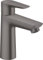 hansgrohe Wasserhahn Talis E CoolStart (Armatur mit Auslauf Höhe 110 mm), Einhebel-Waschtischmischer ohne Ablaufgarnitur, Brushed Black Chrome