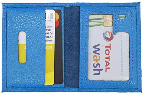 Van Der Rich ® - Porte de Carte crédit (Croute Cuir de Vachette) - Femme/Homme (Turq)