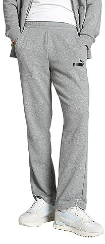 PUMA Herren Ess Logo Pants Tr Op Srl Hose, Medium Gray Heather 82, XXL Kurz