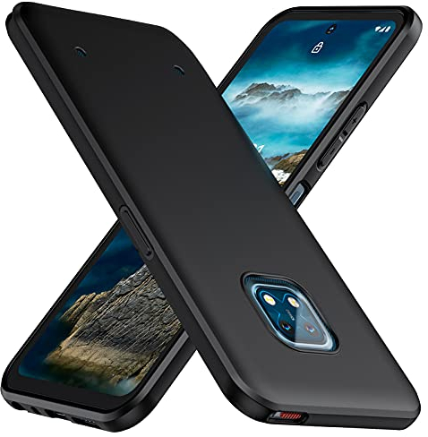 TesRank Nokia XR20 Hülle, Matte Oberfläche Soft Hüllen [Ultra Dünn] [Kratzfest] TPU Schutzhülle Case Weiche Handyhülle für Nokia XR20-Schwarz