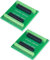 DUBEUYEW ESP32S Breakout Board GPIO 1 in 2 für 30PIN Version ESP32 ESP-WROOM-32 Mikrocontroller Entwicklungsboard 2.4 GHz Dual Core WLAN WiFi + Bluetooth 2-in-1(2Pcs)