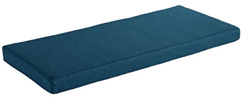 AFEBOO Bankkissen, 2-/3-Sitzer, für drinnen und draußen, für Garten, Schaukelsitzkissen, weich, waschbar, rutschfest, für Terrasse, Küche, Esszimmer, Schwingstuhl (Marineblau, 145 x 40 x 5 cm)