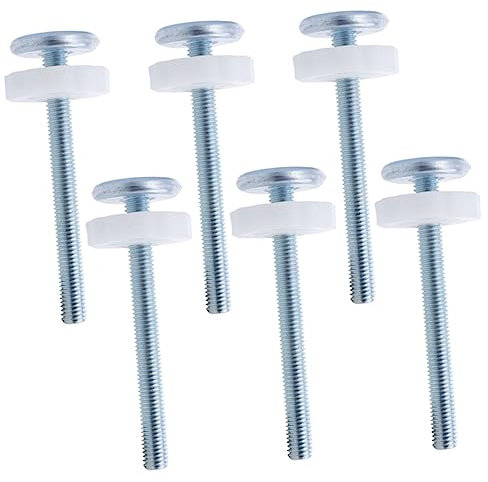 Operitacx Babyzubehör 6 Kinder-Laufstall- Babybett-Zubehör Metallschrauben Baby-Sicherheitsgitter Baby- -Ersatzteile Baby- -Wandschutz Baby- - Krippenzubehör