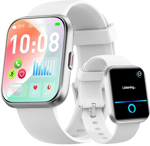 Fitpolo Smart Watch for Men Women (Answer/Make Call), Alexa Built-in, 1.8 Touch Screen Fitness Watch with SpO2 Heart Rate Sleep Monitor, 100 Sport IP68 Waterproof Step Counter, for iPhone Android