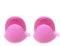 Gralara Premium Silicone Oven Mitts - Heatproof Cooking Gloves in Blush Pink, Multi, 6 Pcs