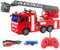 Mayueri Voitures Jouets De Camion De Pompiers TéLéCommandéEs avec LumièRes LED Et Sons, Plate-Forme De Levage, Quatre Roues Motrices (Camion de Pompiers télécommandé (échelle de Nuage))