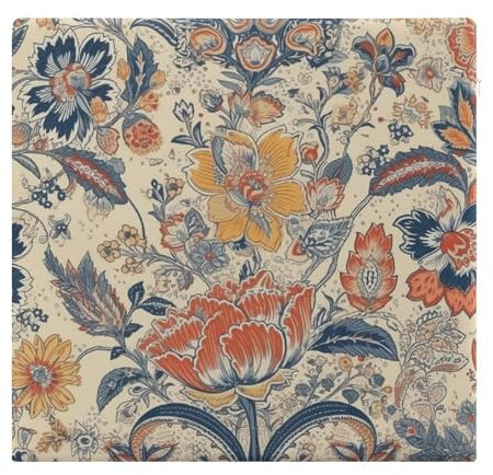 JTKBNVM Sitzkissen im französischen Landhausstil, quadratisch, Bürostuhlkissen, Memory-Schaum, rutschfeste Outdoor-Kissen für Terrassenmöbel, Barhocker, Stuhlkissen für Esszimmerstühle