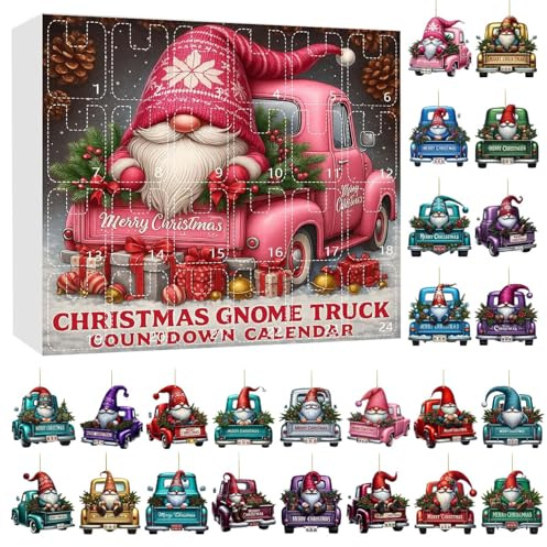 Adventskalender 2025 | 24 Tage Adventskalender 2025 Weihnachtsmann 2D Auto