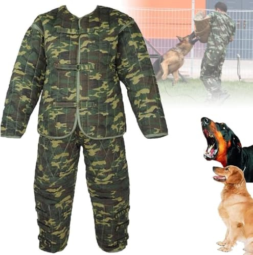 Schutzkleidung for Trainingshunde, professioneller Bissschutzanzug for das Hundetraining, großer Körperschutzanzug for das Polizeihundetraining, Jacke und Hose