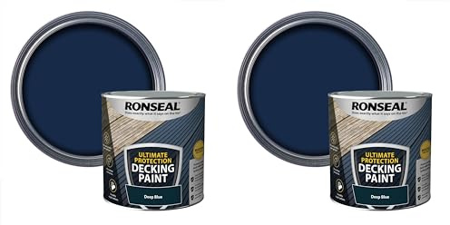 Ronseal Decking Rescue Paint 2.5L Deep Blue [39147] (Pack of 2)