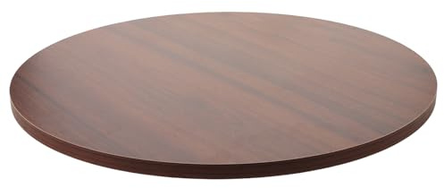 DECORNIJIA Runde Holz-tischplatte Kleine Retro Tischplatte aus Massivem Walnussholz Runder Esstisch Kaffeetischaufsatz für Küche Wohnzimmer Balkon und Platzsparende Einrichtung