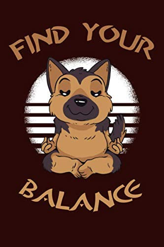 Find Your Balance: Lustiges Notizbuch | A5 | Kariert | Geschenk als Reisetagebuch | Für Yoga | Meditation | Training |