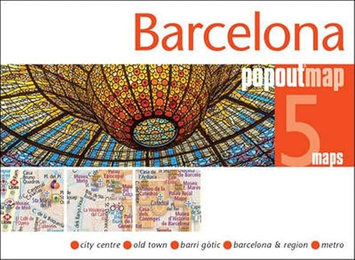 Barcelona Popout Map, 2 maps (Popout Maps)