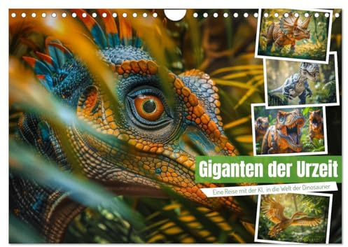 Giganten der Urzeit (Wandkalender 2026 DIN A4 quer), CALVENDO Monatskalender: Von den mächtigen Tyrannosaurus Rex bis hin zu den majestätischen ... vergangenen Welt. (CALVENDO Wissenschaft)
